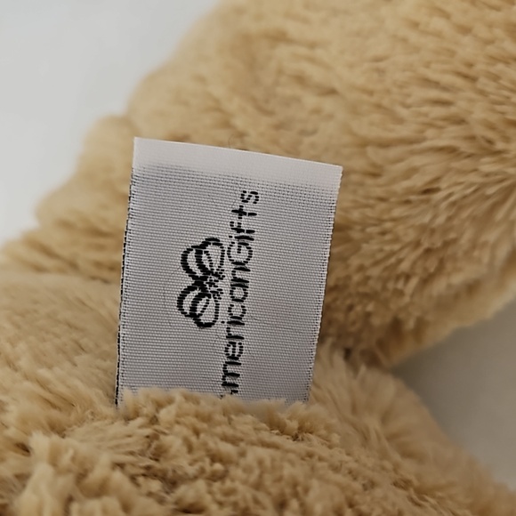 NWOT AMERICAN GIFTS Plush Teddy Bear 18" Stuffed Animal Tan & White - Picture 5 of 6